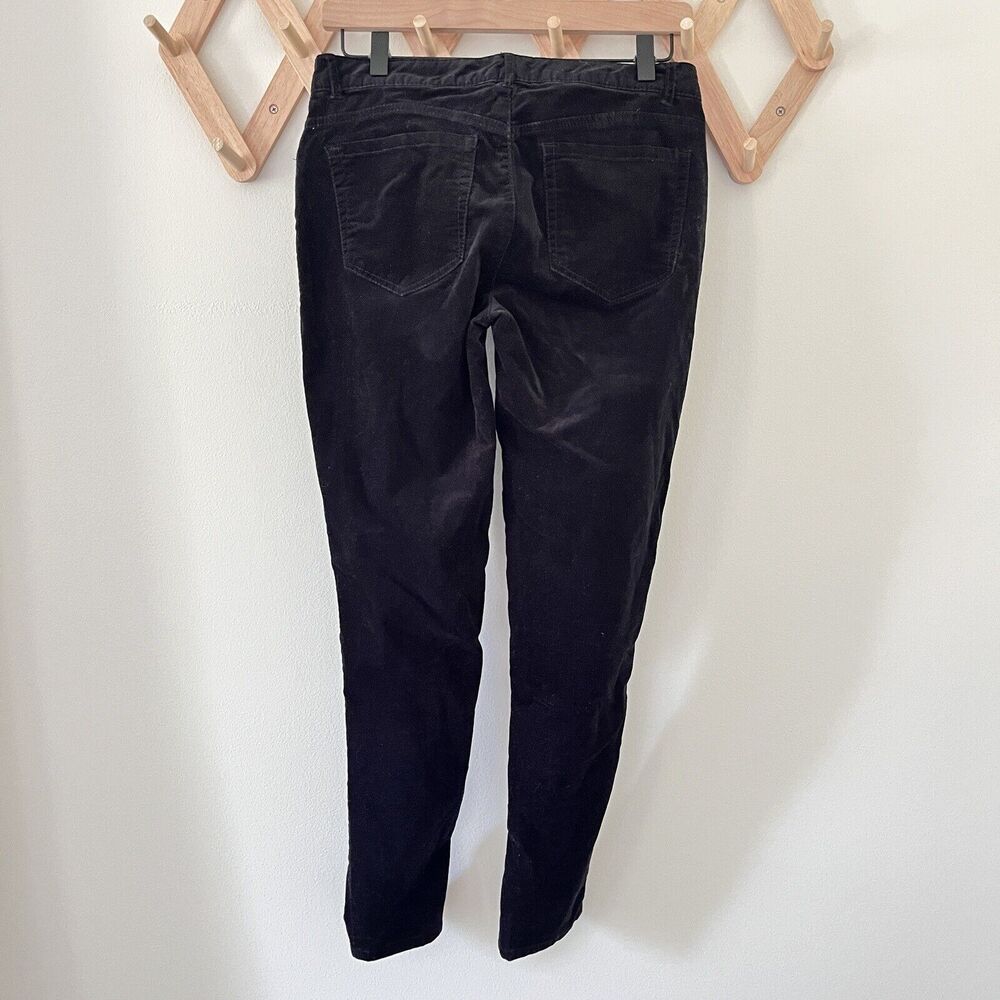Democracy Corduroy Pants Black Skinny Zipper Pocket Cotton Blend - Size 4 - Picture 3 of 8